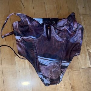 White Fox Women's Brown Intimate Bodysuit